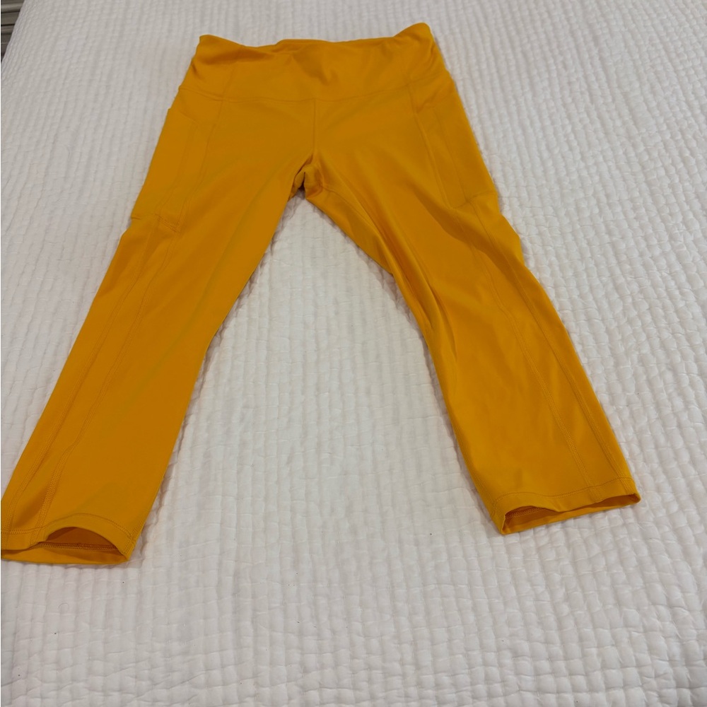Bright Gold Athleta Women’s Capri Leggings